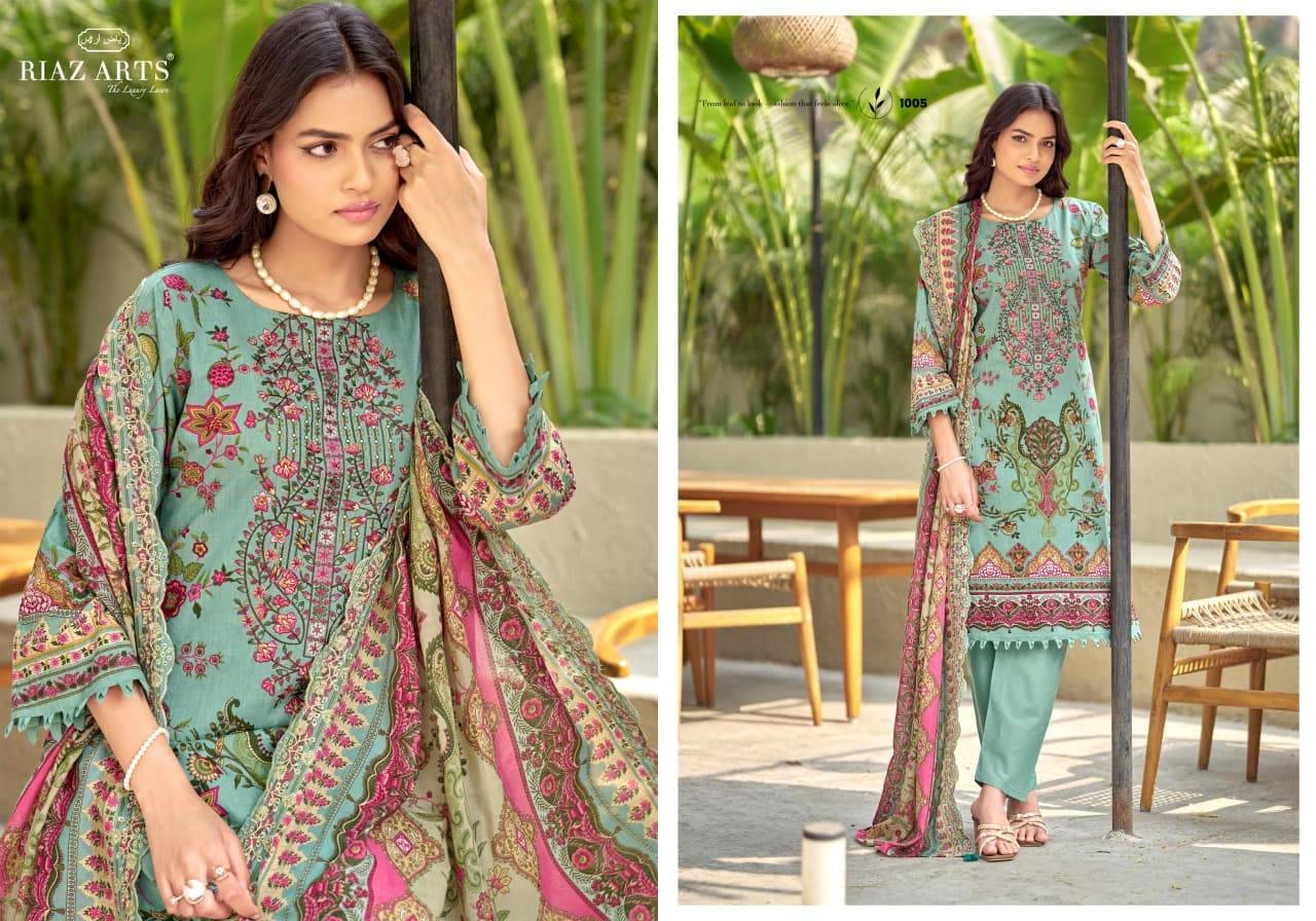 BIN SAEED BY RIAZ ARTS 1001 TO 1006 Series Beautiful Festive Suits Stylish Fancy Colorful Casual Wear & Ethnic Wear Cotton Cambric Lawn Print Dresses At Wholesale Price
